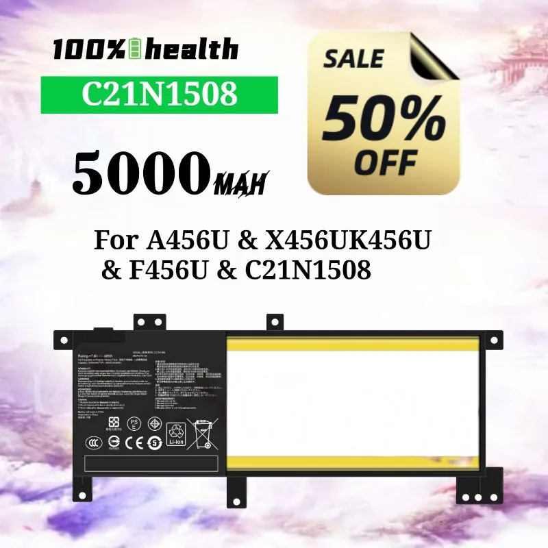 

C21N1508 5000mAh Laptop Battery for ASUS A456U/X456U/K456U/F456U Lithium Rechargeable Battery
