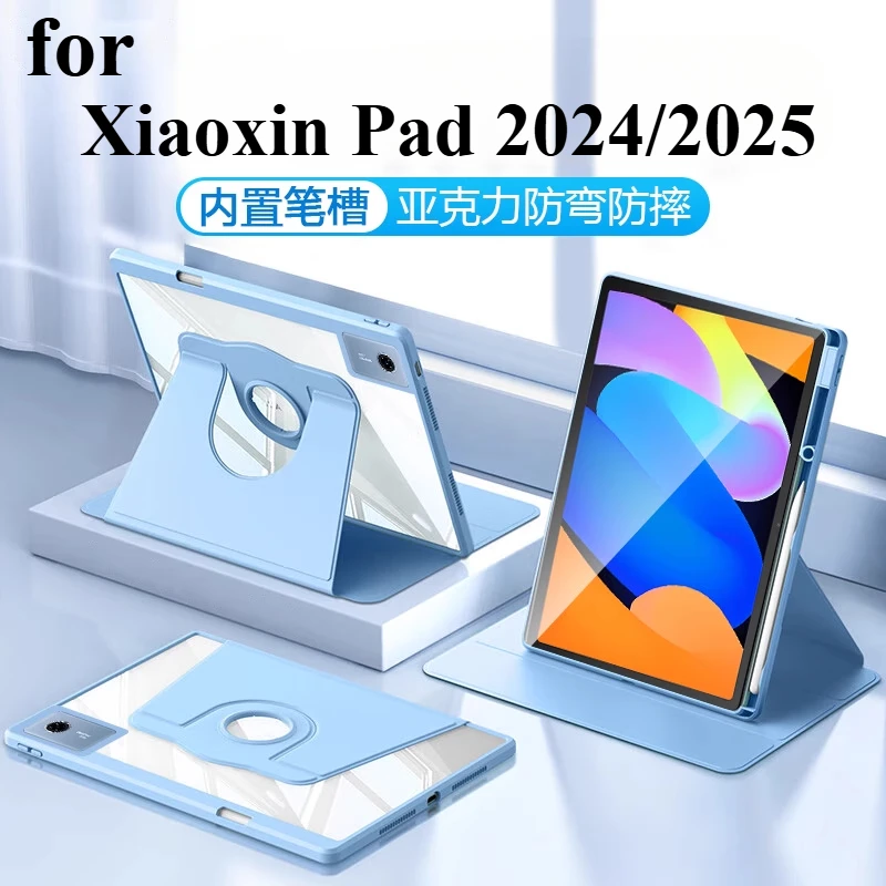 

Tablet Cover For Xiaoxin Pad 2024 2025 Case 11inch Auto Wake Smart funda Lenovo Tab M11 TB330FU TB331FC Magnetic Stand Case Capa