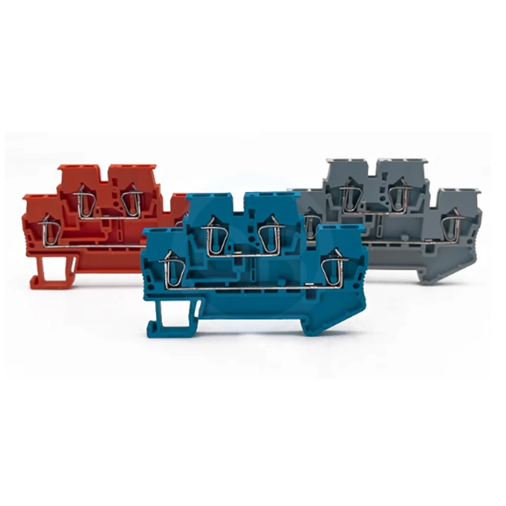 Obrázek 6: 10uo ks 2-in/2-out spring-loaded samojisticí direct-plug svorka blok STTB-1.5 dvojitá vrstva