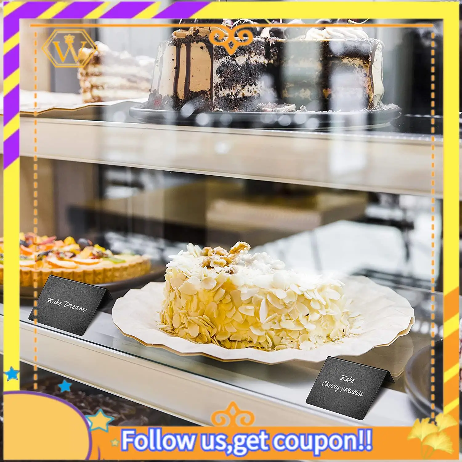 Latest-10 Pack Mini Chalkboard Signs 10X7.5Cm Small Chalkboard Sign Mini Chalkboard Signs For Food Chalkboard Buffet Signs