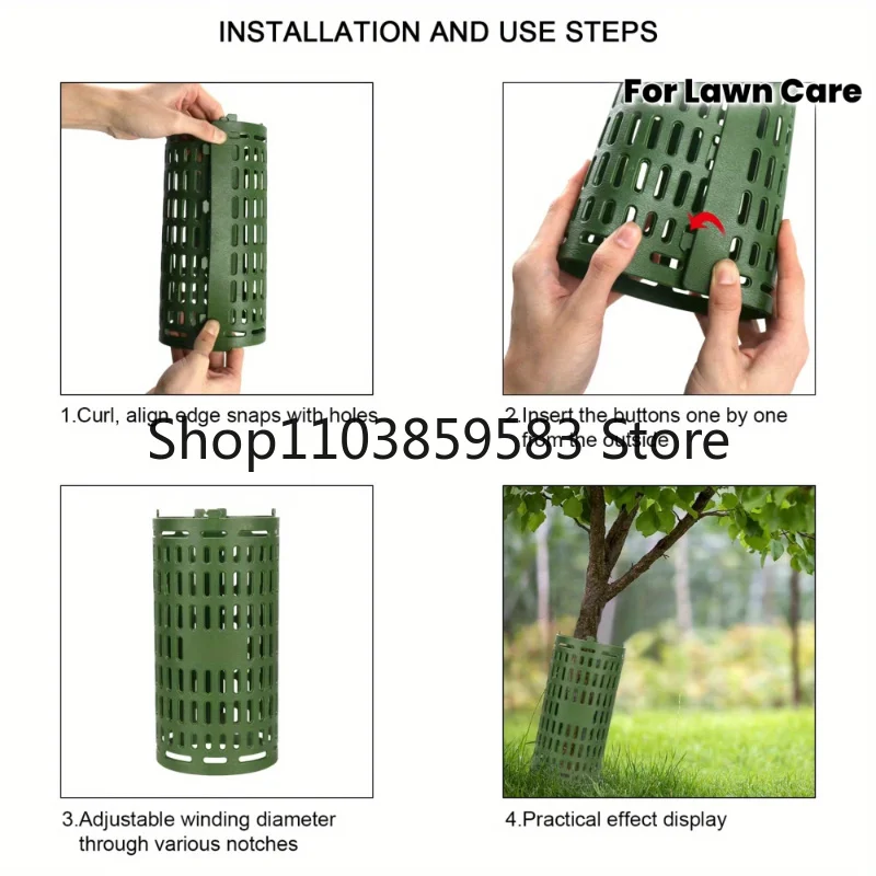 1Pcs Tree Trunk Protector Guard Adjustable Mesh Tree Bark Cover Plastic Sapling Protection Case For Garden Plants Yard 2026
