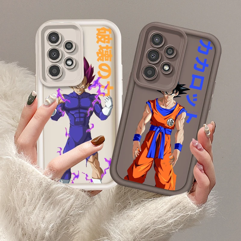 D-dragon Ball Frieza Trunks untuk Samsung A73 A71 A54 A53 A52 A51 A33 A32 A21S A14 A13 A12 A03 A04 A05 5G mata tangga Funda