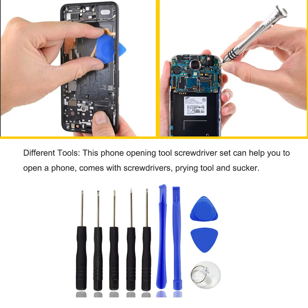 Mobile Phone Repair Kit Repairing Accessory Disassemble Tool Opening Tools Screwdriver Prying Accessories 11 Pieces
