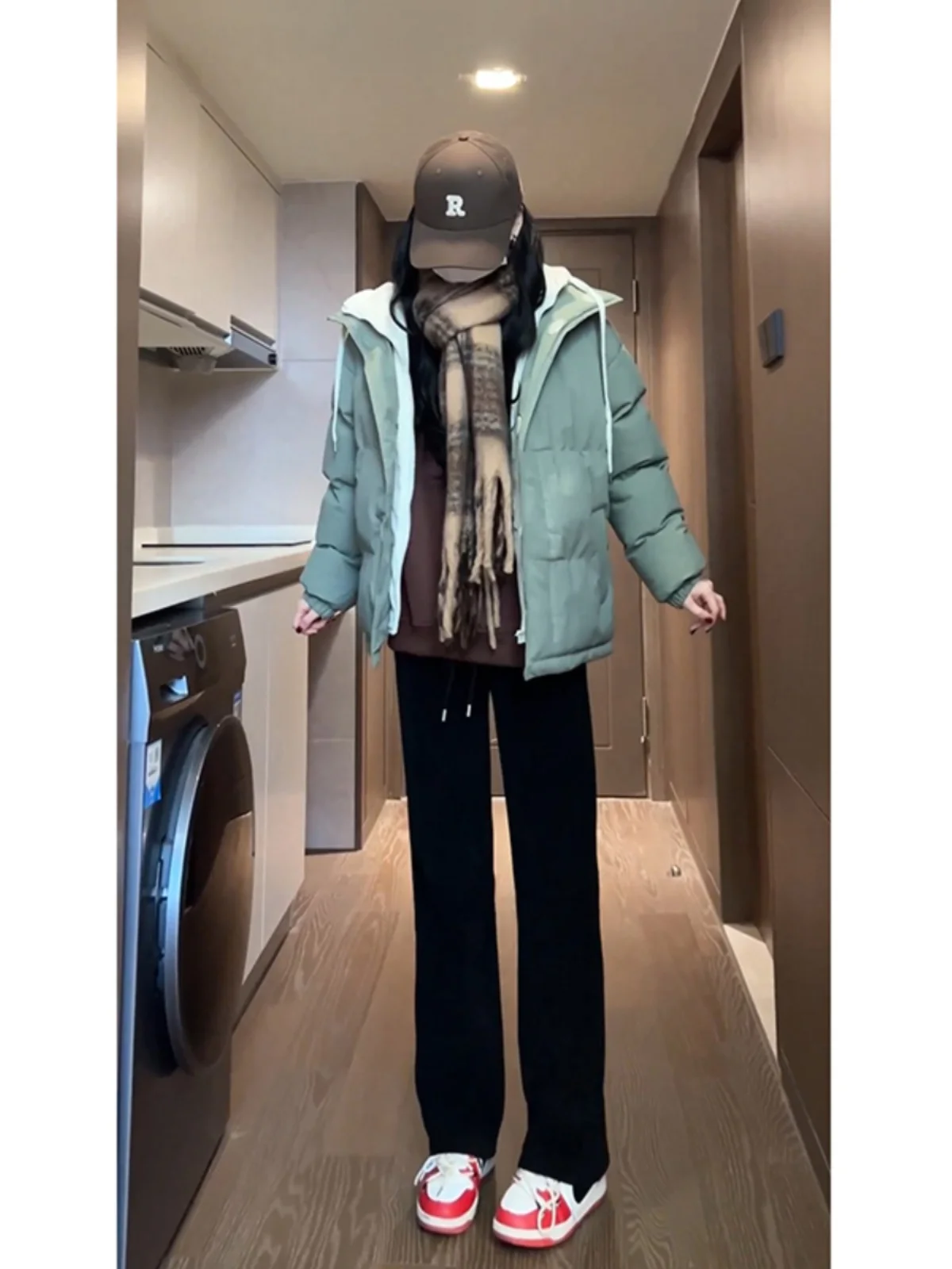 

Мужские вельветовые брюки на флисовой подкладке с высокой талией, удлиненные, широкие штанины, Cleanfit, в американском уличном стиле, зимние, повседневные