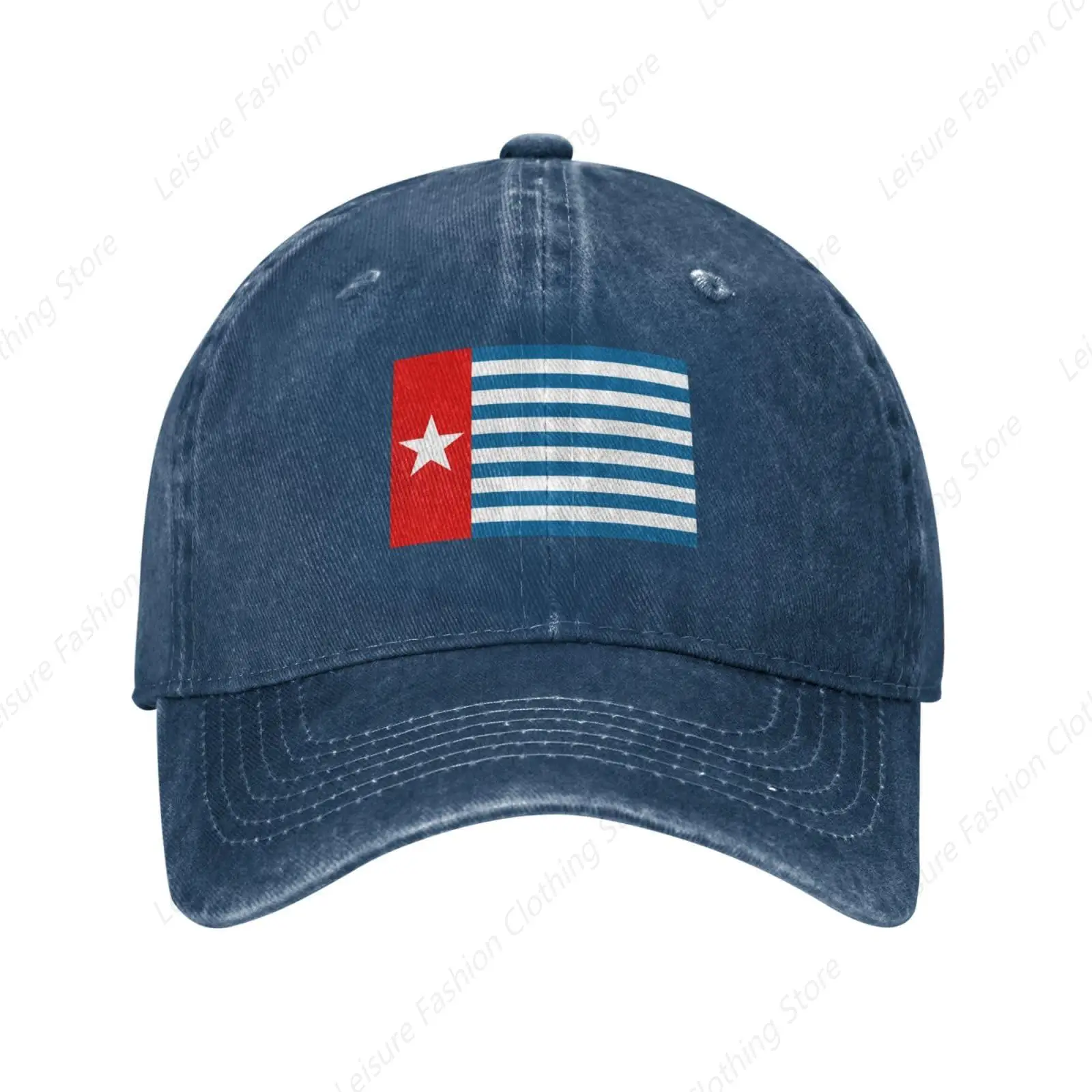 

Morning Star Flag Baseball Cap for Men Women Vintage Trucker Hat Golf Hats Dad Caps