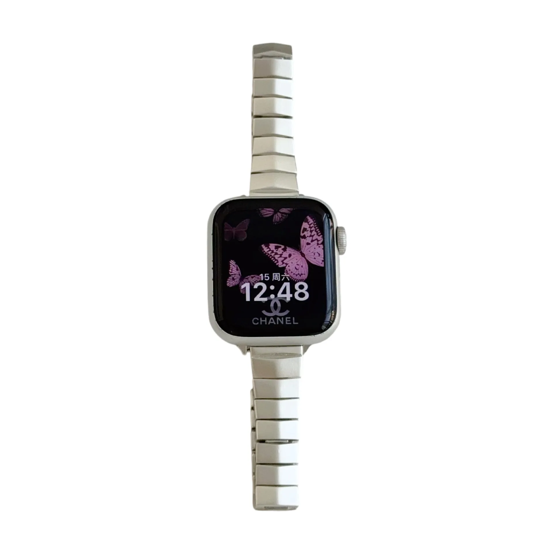 For Apple Watch S11 Straps Irregular Metal Band for Iwatch Series 12 11 10/987SE3 Unisex Smartwatches Bands view 5