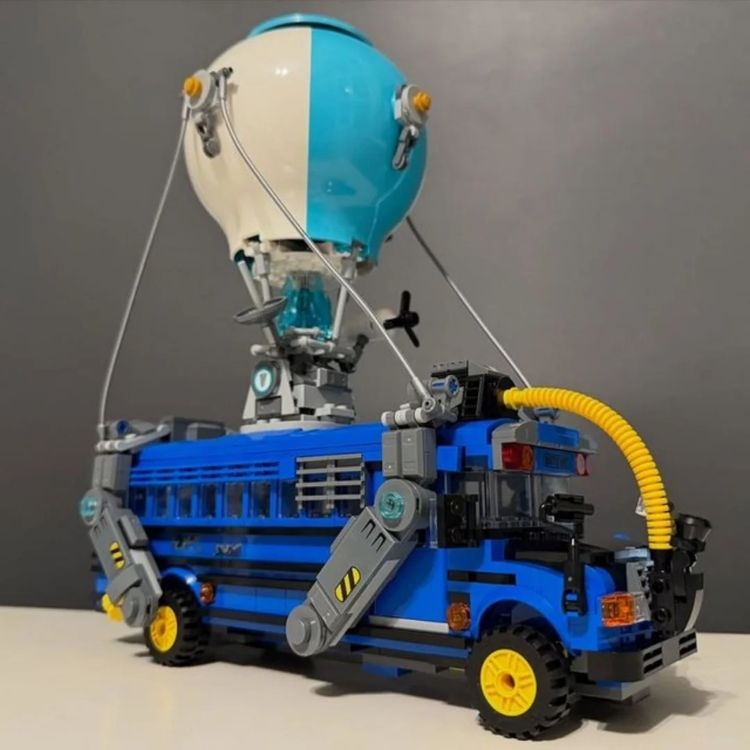 954 قطعة ديزني معركة حافلة الطوب اللبنات مجموعة متوافق 77073 لعبة نموذج فورتنايت مركبة هدايا عيد الميلاد للطفل الصبي لعبة #5