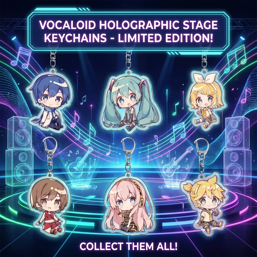 

Акриловый двусторонний брелок Hatsune Miku (Хацунэ Мику) — коллекционный сувенир для фанатов Vocaloid, милый аниме-аксессуар для косплея, подарок