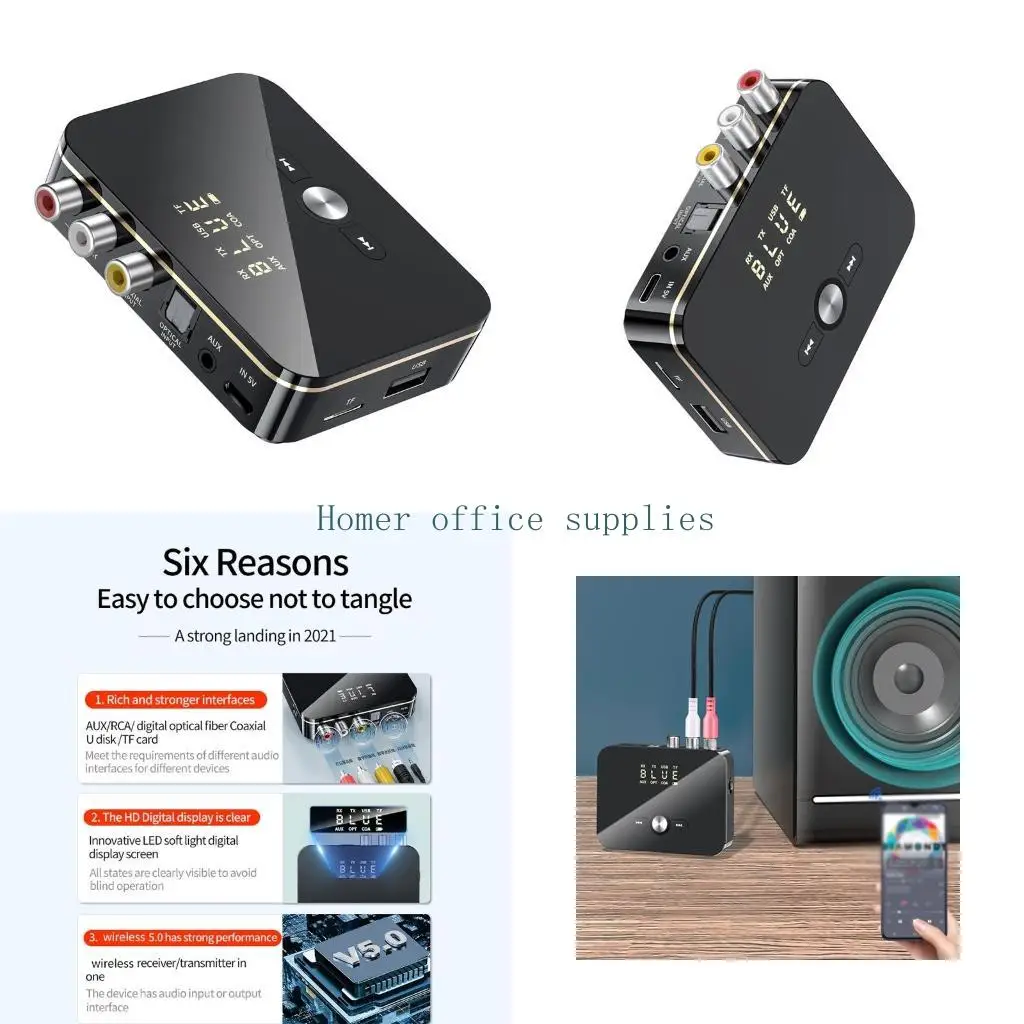 

K43B Bluetooth-совместимый 5,0 адаптер 3,5 мм аудио-резист