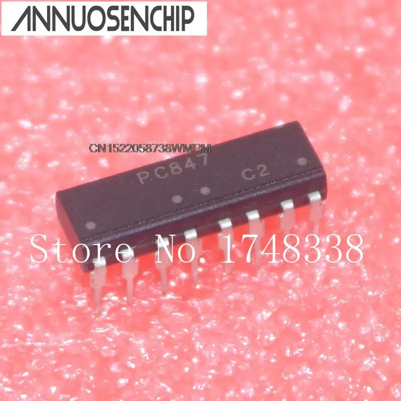 10PCS New and Original  LTV847 DIP-16 High Density Photocoupler NEW PC847