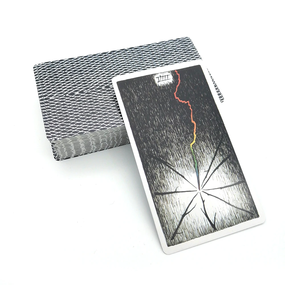 سطح التارو للحيوانات والطبيعة مرسومة يدويًا مع دليل PDF، وبطاقات العرافة البديهية للمبتدئين والقراء الروحيين #5