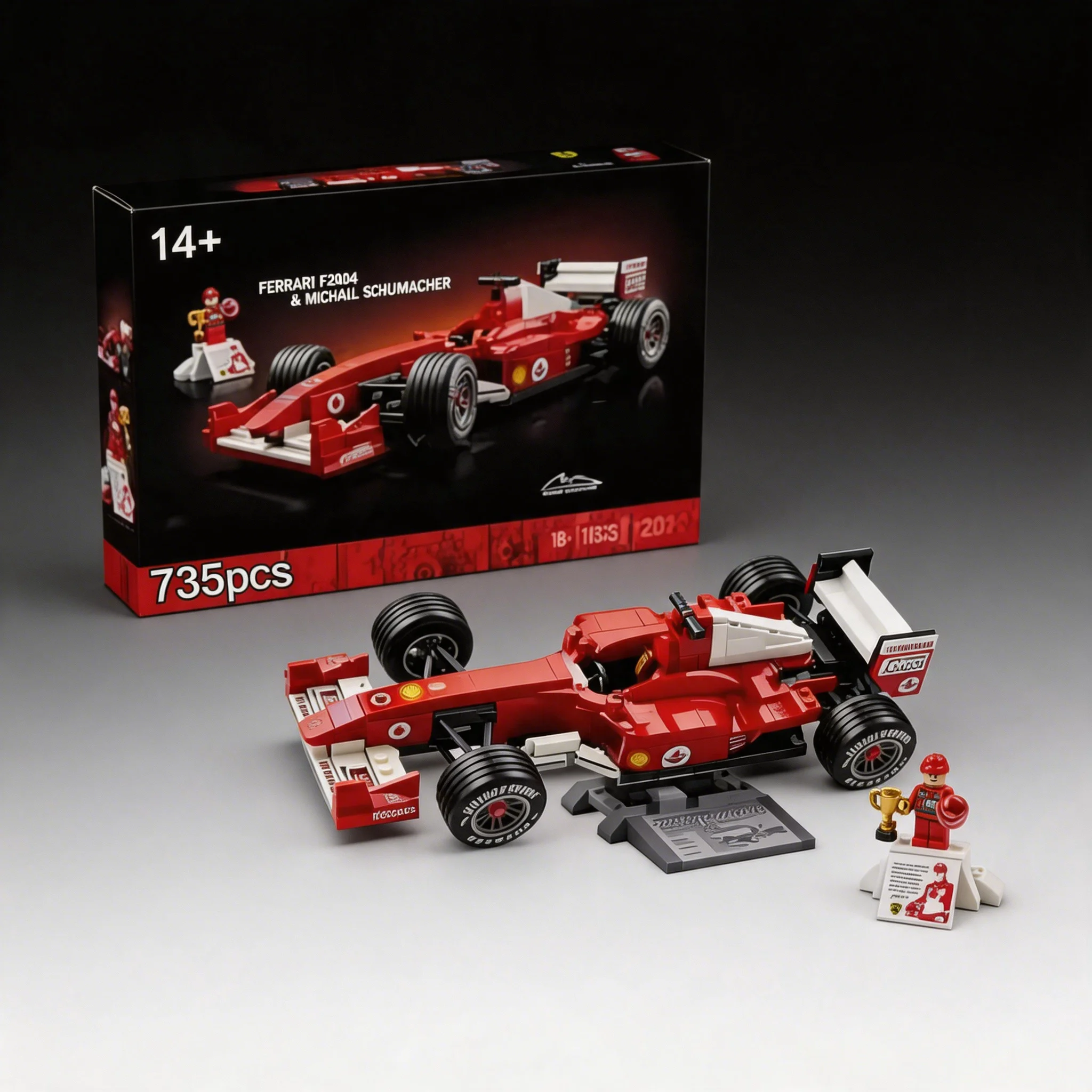 

2026 NEW 735pcs F2004 Racing Car Building Blocks MOC 11375 Mechanical Group Assembly Formula Speed Race Car Model Birthday Gifts
