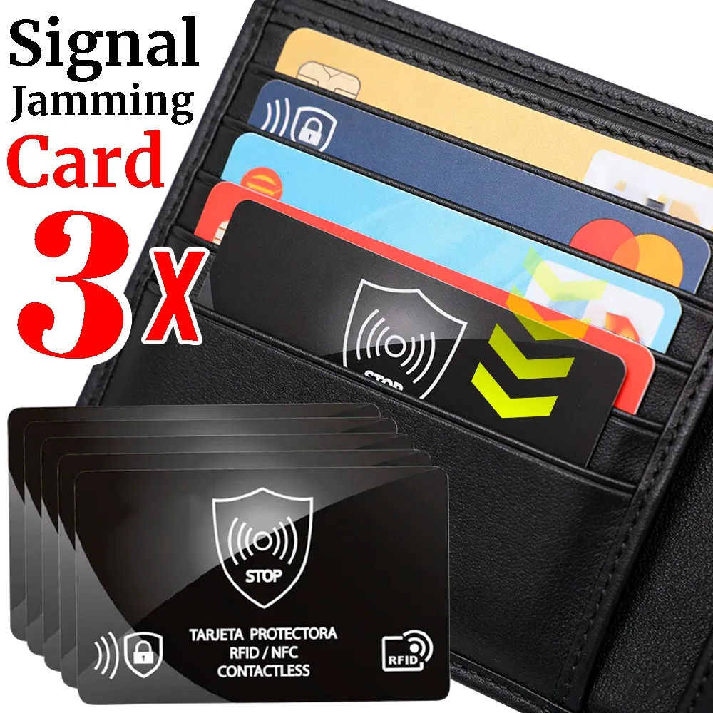 

For NFC Blocking Card Contactless ID Credit Card Protection Safe Bank Passport Entire Wallet Purse Shield Protect Blocker Guard