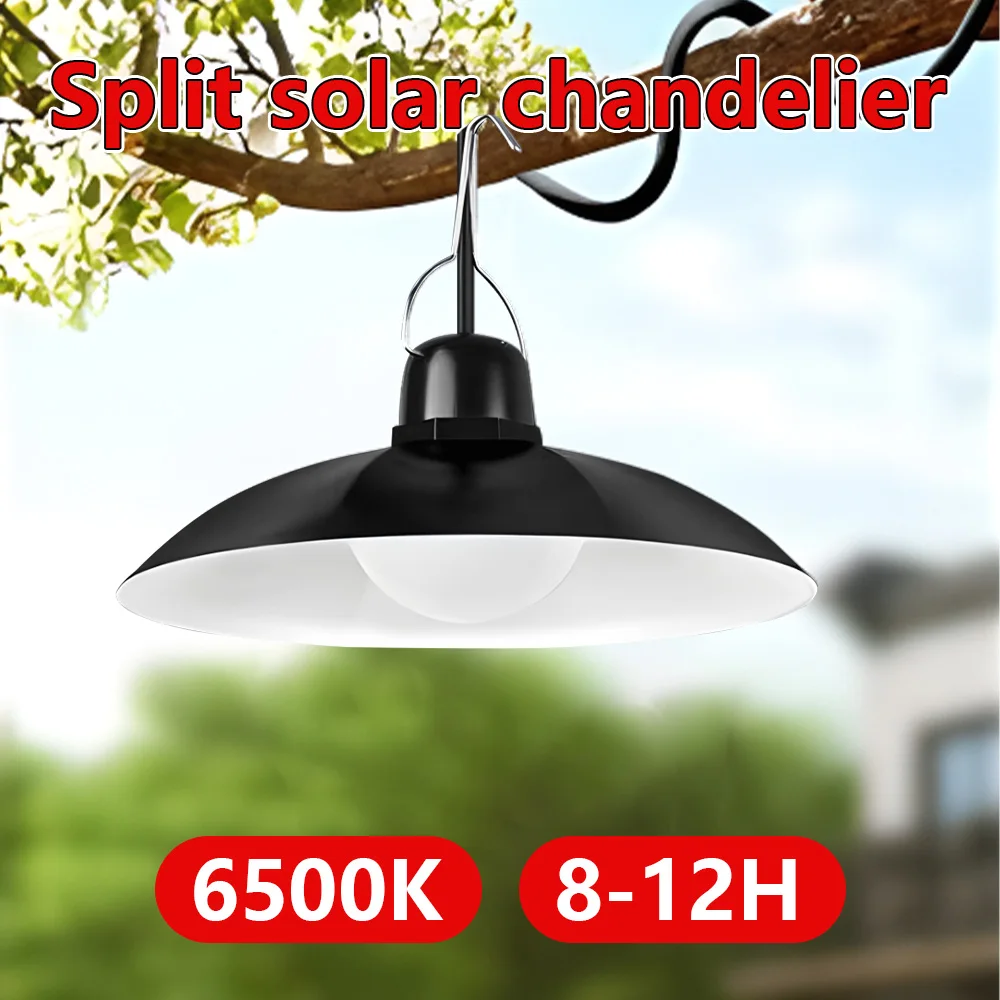 3M Cable Garden Lights Outdoor Solar 6500K Lamp with Motion Sensor 8-12H Runtime Super Bright Chandelier Street wall Led lamp