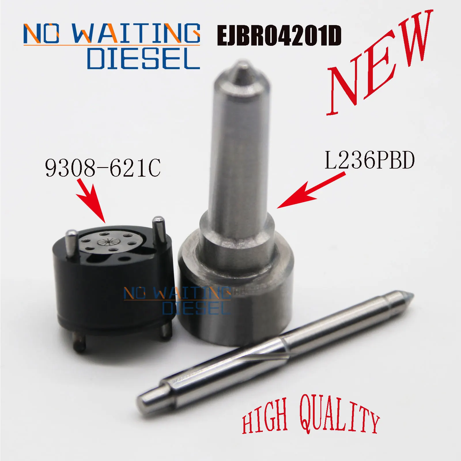 Diesel Injector Kits L236PRD L236PBD Nozzle 9308-621C Valve Fuel Injector Repair Kits For Injection EJBR04201D A6460700987