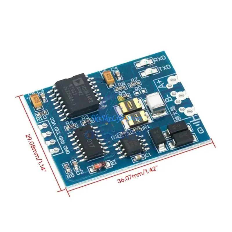 E65E TTL to RS485 وحدة 485 إلى TTL مع العزلة MCU المنفذ التسلسلي UART عزل