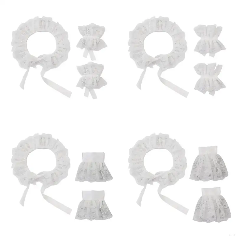 Accessori per polso da polso in finto colletto anime Women Cosplay Tema Event Eventing Y166