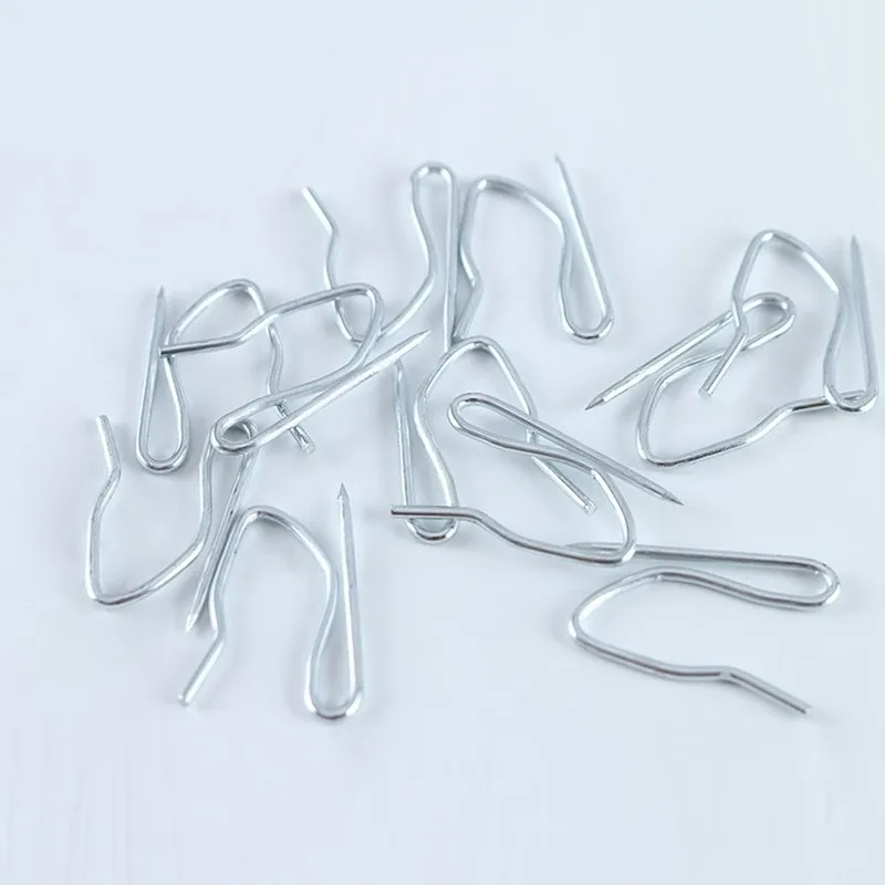 13 pcs 2.4cm S-Pin Drapery Hooks, Door Curtain Hanging, Rust Resistant Durable, Sharp Pointed Tip, Multipurpose