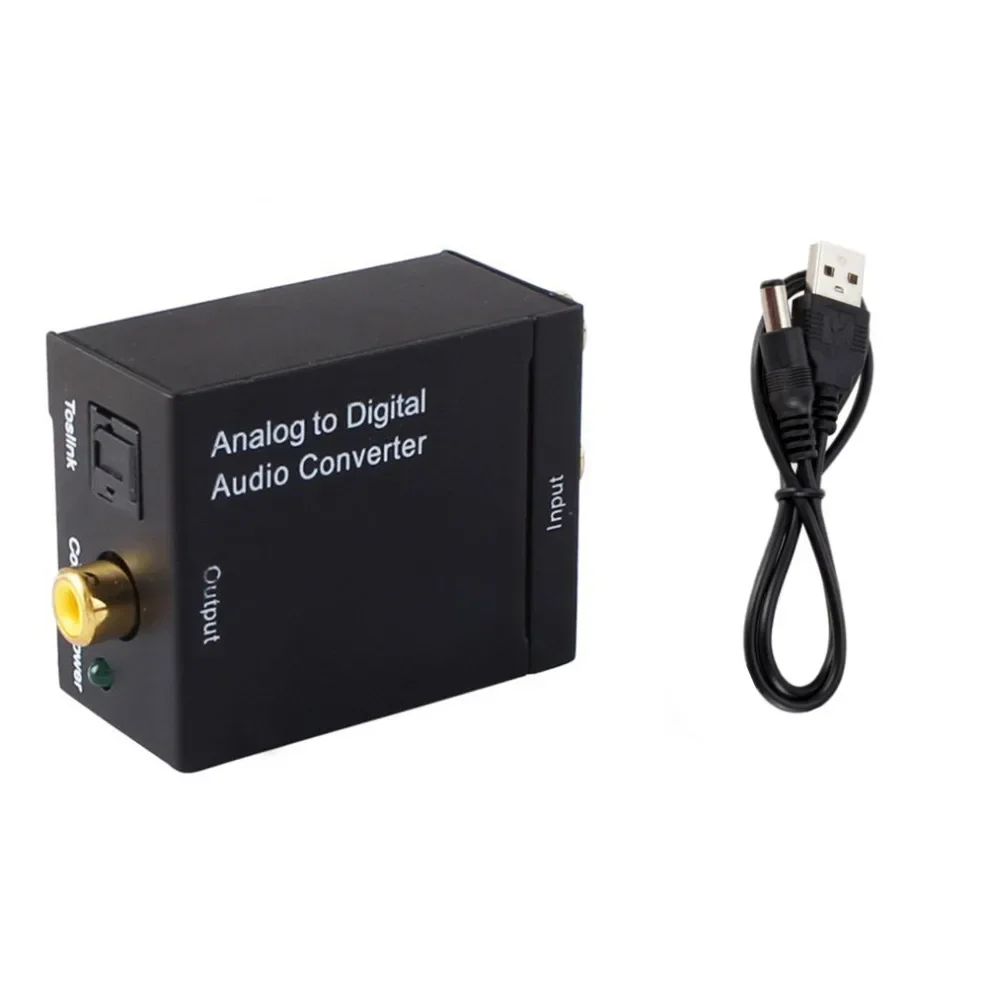 Analog to Digital Audio Converter Amplifier Decoder Optical Coaxial RCA Toslink Audio Adapter SPDIF Adaptor for TV Xbox view 4