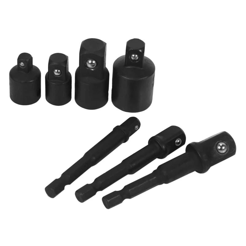 6Pcs Hexagon Space For Adaptor Socket Adaptor Socket Spanner 1/4Inch,1/2Inch,3/8 Socket Adapter And 8Pcs Sleeve Adapter