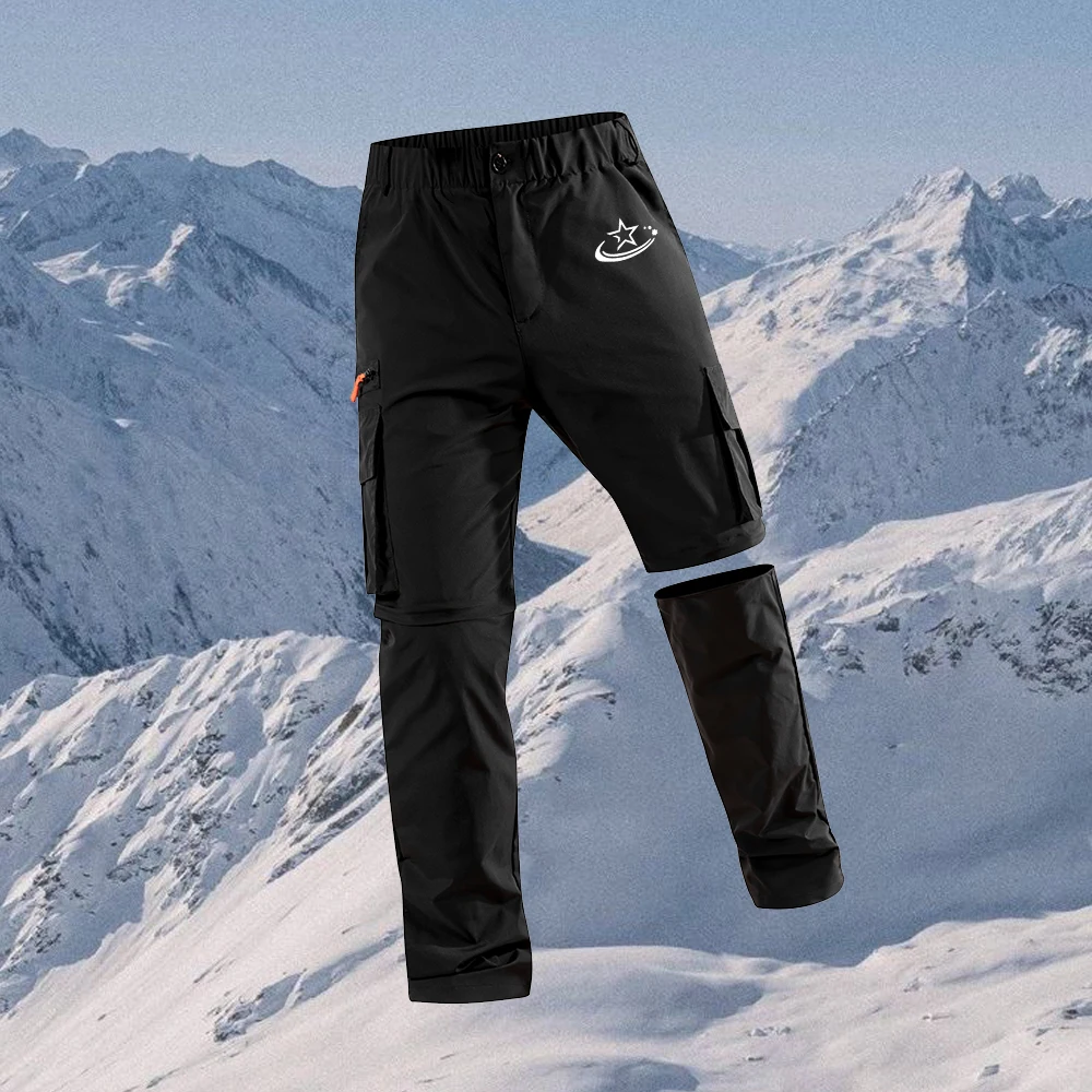 

Мужские повседневные брюки с принтом, стильные, быстросохнущие и дышащие брюки-карго с эластичным поясом и карманом для мобильного телефона