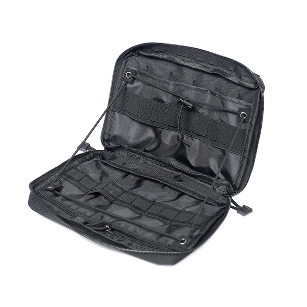 

Tactical Bag Medical Kit Nylon Hunting Tools Pouch Black Travel Lightweight Water Resistant Durable Design Attachment Bag