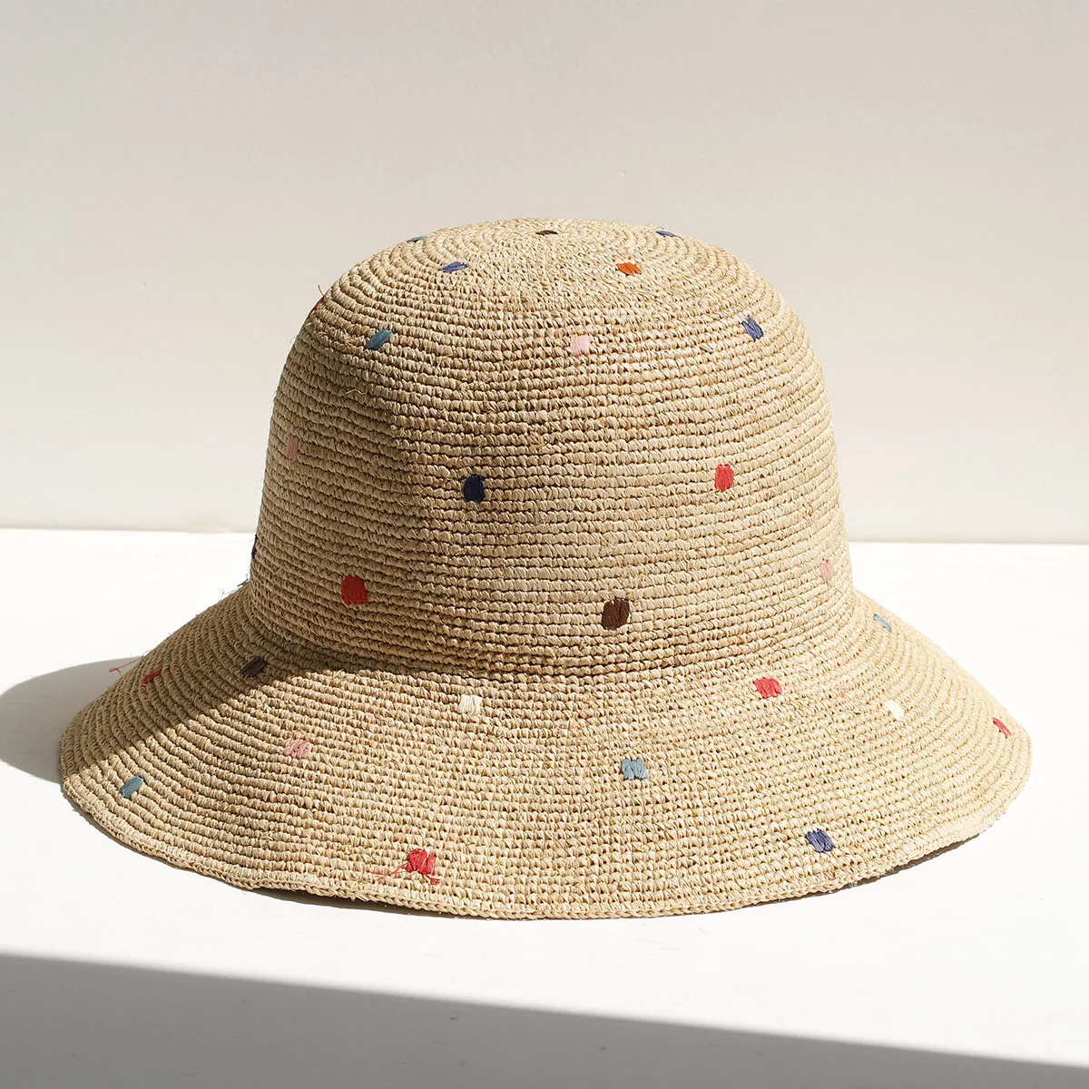 2026 NEUER Raffia-Strohhut für Damen, Sommer-Version des Sonnenschutzhutes mit breiter Krempe, Strand- und Urlaubshut, faltbar – Detail 1