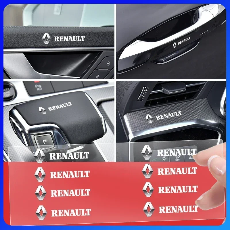 

For Renault Megane 2 3 4 Twingo Clio Talisman Captur Trafic 2/5/10pcs Car Styling 3D Alloy Metal Motorcycle Emblem Badge Sticker