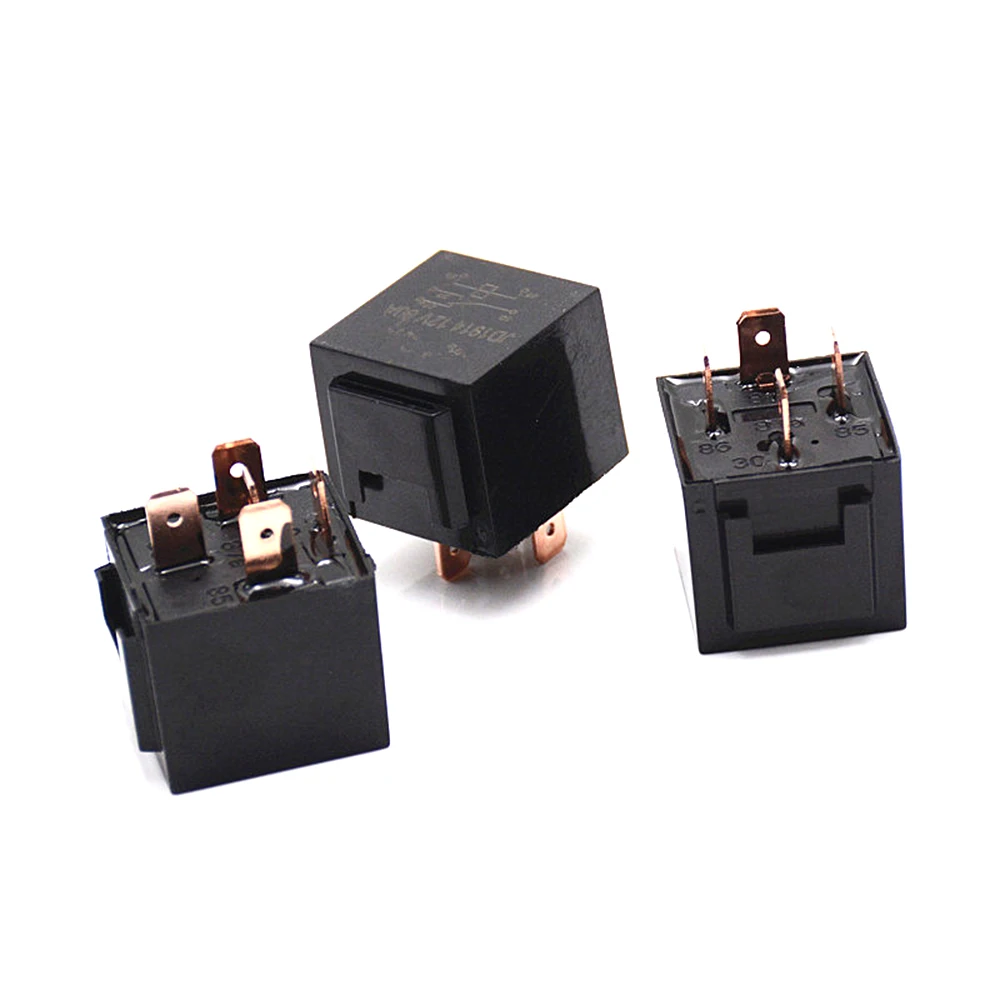 12V 24V 80A 4pin/5pin Waterproof Automotive Relay Car Control Device Car Plug-in Relays High Capacity Switching