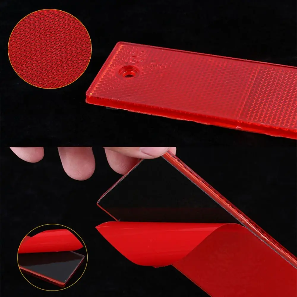 15CM Triangle Warning Reflector New Reflective Sign Board 2 Styles Rear Light Warning Strip Reflector Sticker Outdoor Safety