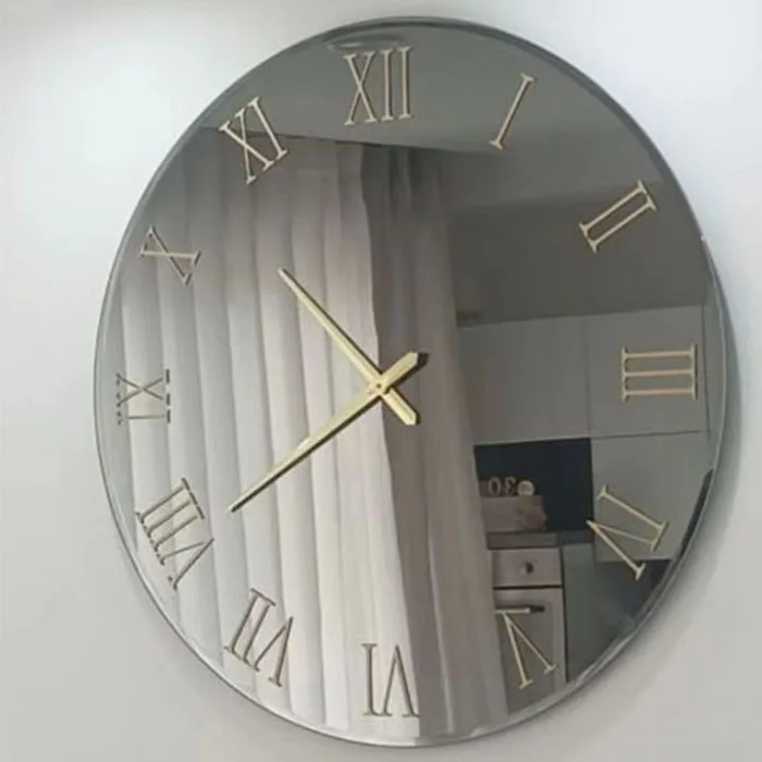 120CM Indoor No Light Living Room Wall Hanging Clock Roman Number Round Luxury Home Decor Large Watch Dropshipping DDP