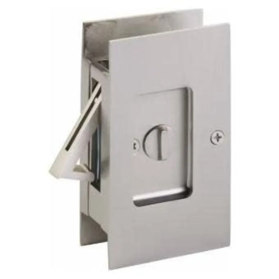 

Emtek 2108 Modern Rectangular Privacy Pocket Door Lock - Satin Nickel