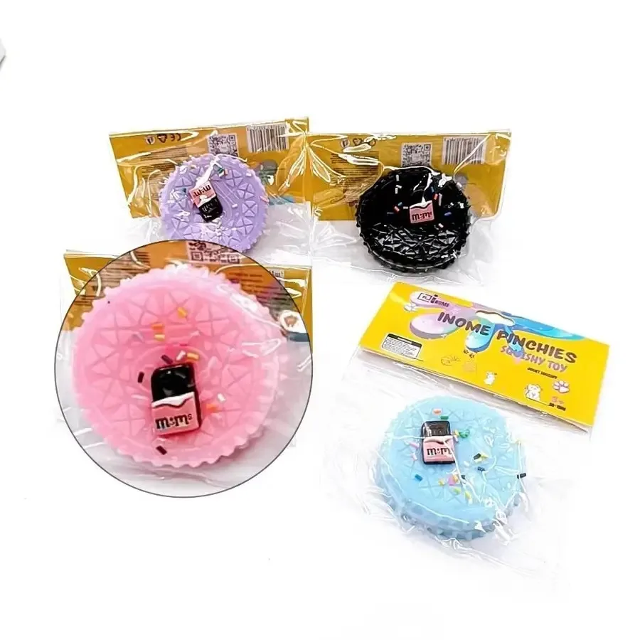 

iNOME Cookie with Accessory Squishy Toy 1-Piece for and Adults — Slow-Rising Stress Relief Sensory Fidget Squeeze Ball, Soft an