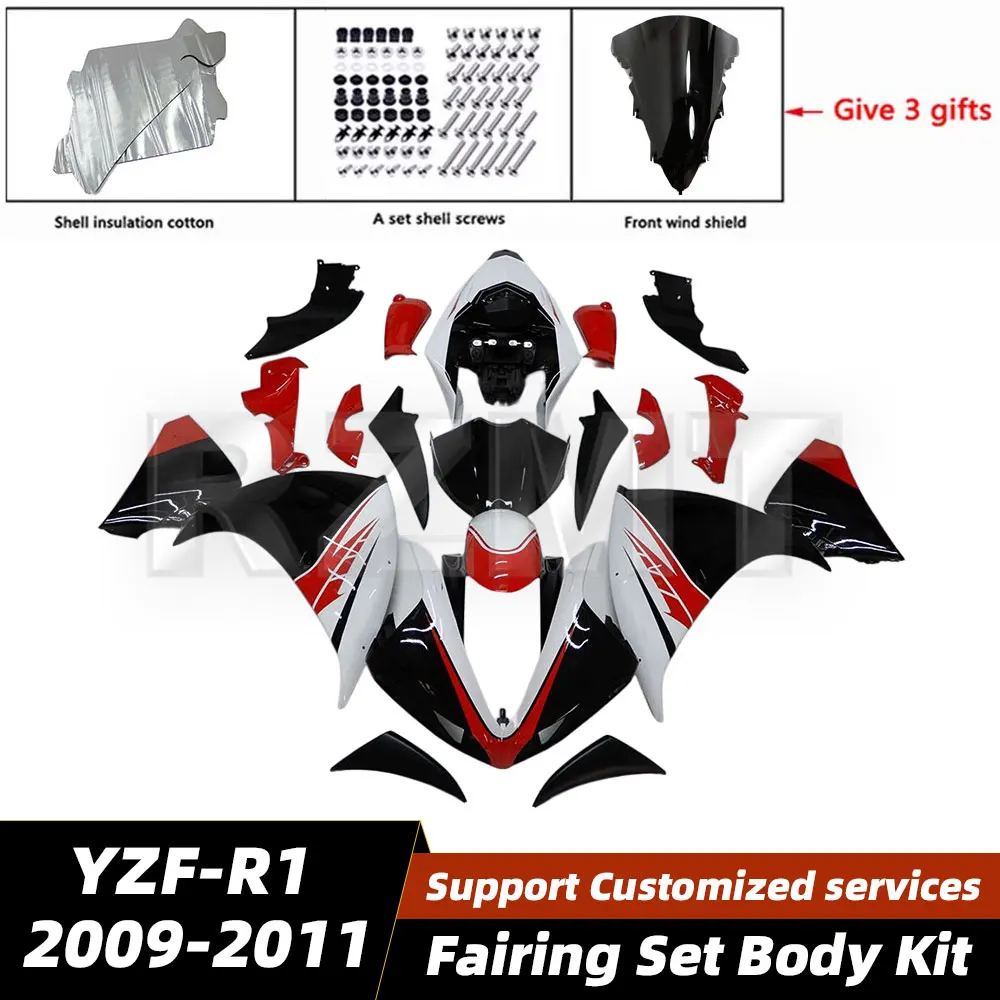 

For YAMAHA YZF-R1 2009-2011 Motorcycle Fairings Set ABS Plastic Bodywork Set Body Kit Shell Injection YZFR1 09-11 Y1009-119a
