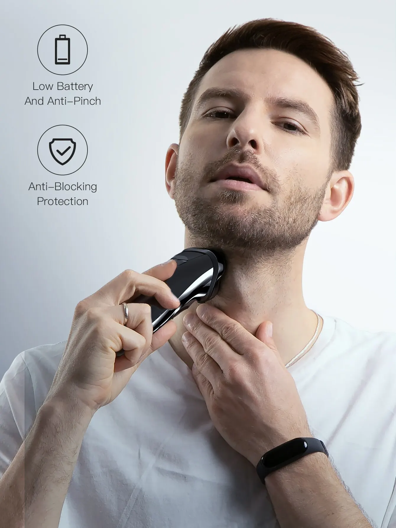 Electric Shaver 3D Blackstone 3 IPX7 Waterproof Razor Wet And Dry Dual Use Face Beard Battery Digital Display For Men