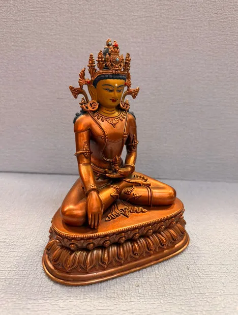15CM Tibet Aksobhya Buddha Copper Statue
