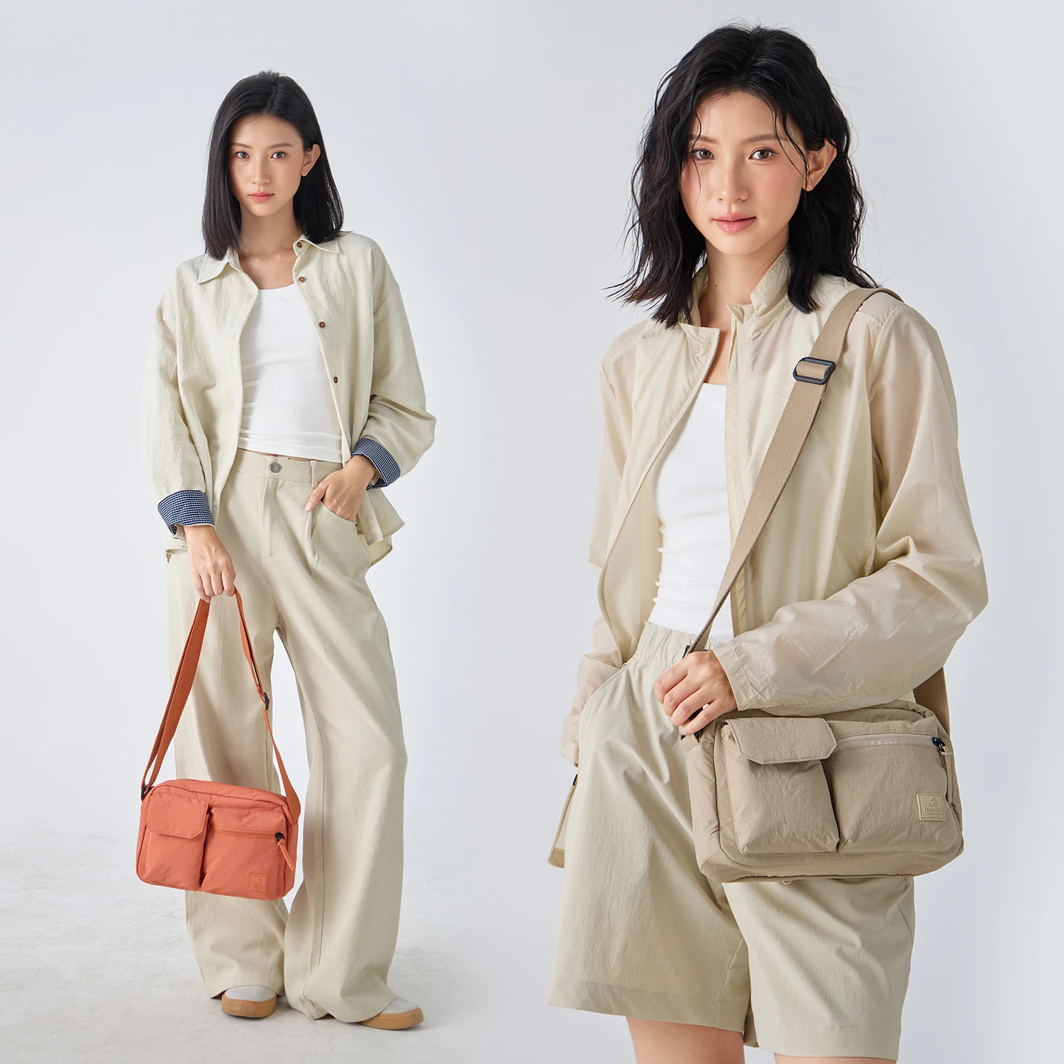 

Epol Large Women's Shoulder Bag Nylon Casual Sports Crossbody Bags 2025 Fashion Teenage Youth Designer Messenger Bags 3071-03