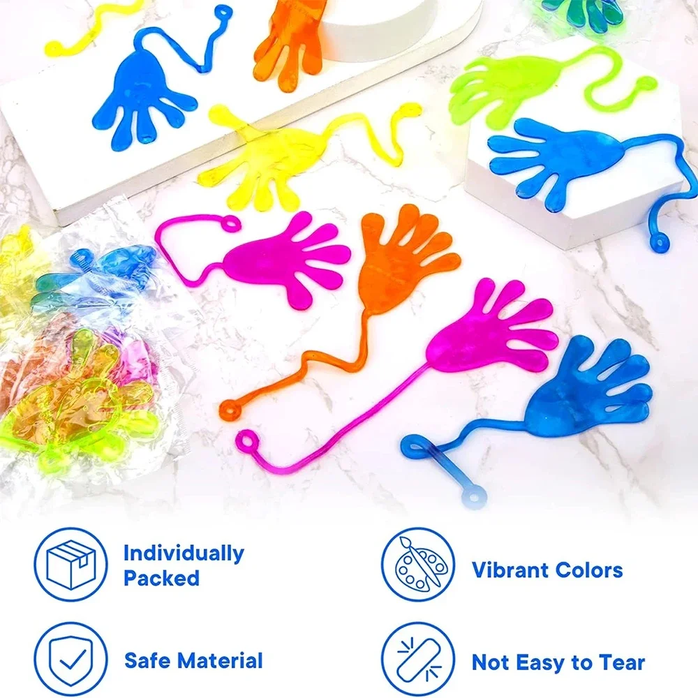 10 pièces (couleur aléatoire) nouveau spécial élastique télescopique Mini jouet à main collant paume mur escalade petite main décompression jouet