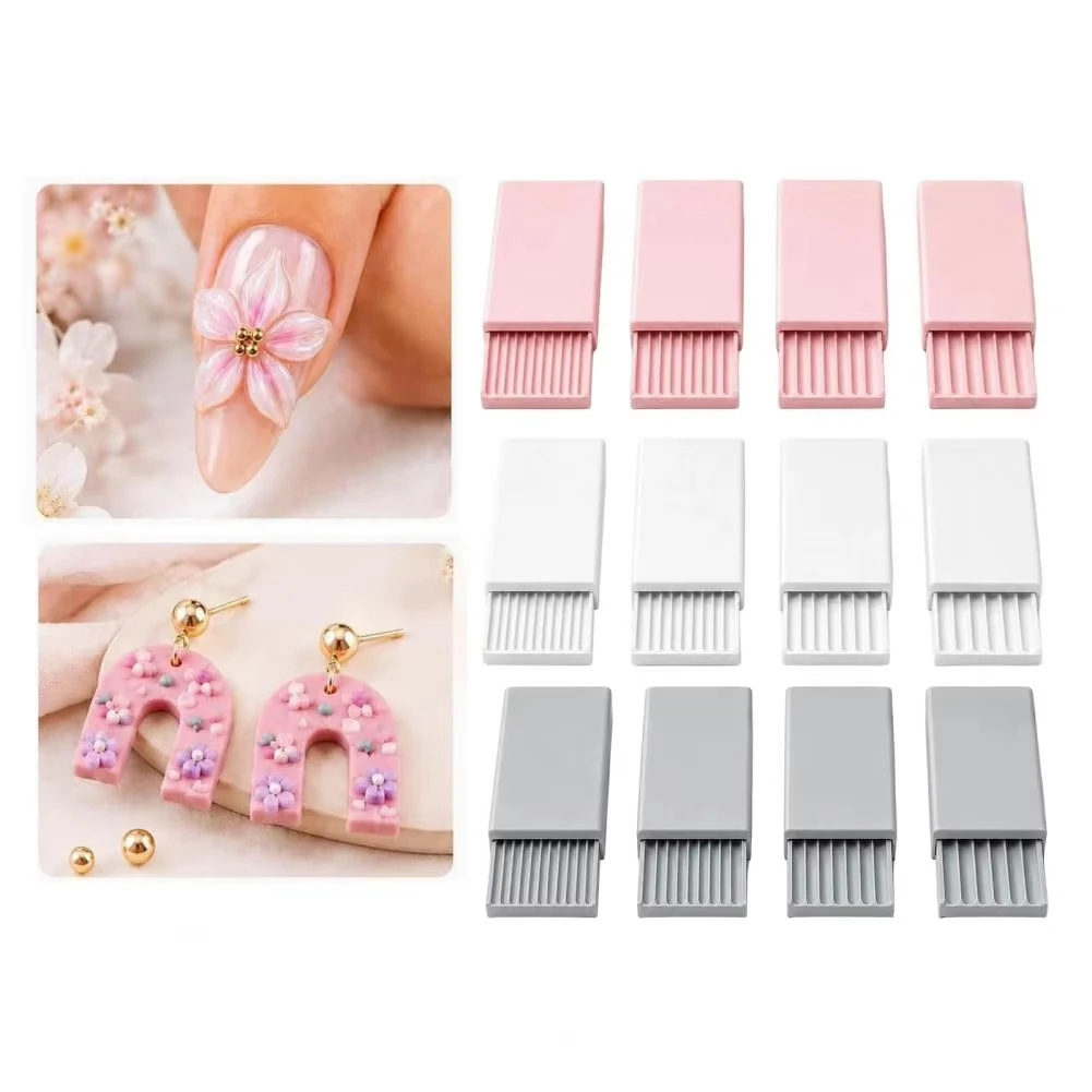 3D gedruckter Polymer‑Ton Perlenroller präzise Nuten sanftes Rollen wiederverwendbar Gel‑Kugel Herstellwerkzeug für Nail Art 3D Gelblumen Maniküre Zubehör Handwerk Werkzeug kreatives Hobby Utensil zur Herstellung von N – Detail 11