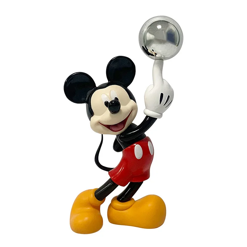 Disney Anime Surrounding Mickey'S Wonderful House Cute Healing Crystal Ball Mickey Mouse Doll Collection Ornament Box Handmade