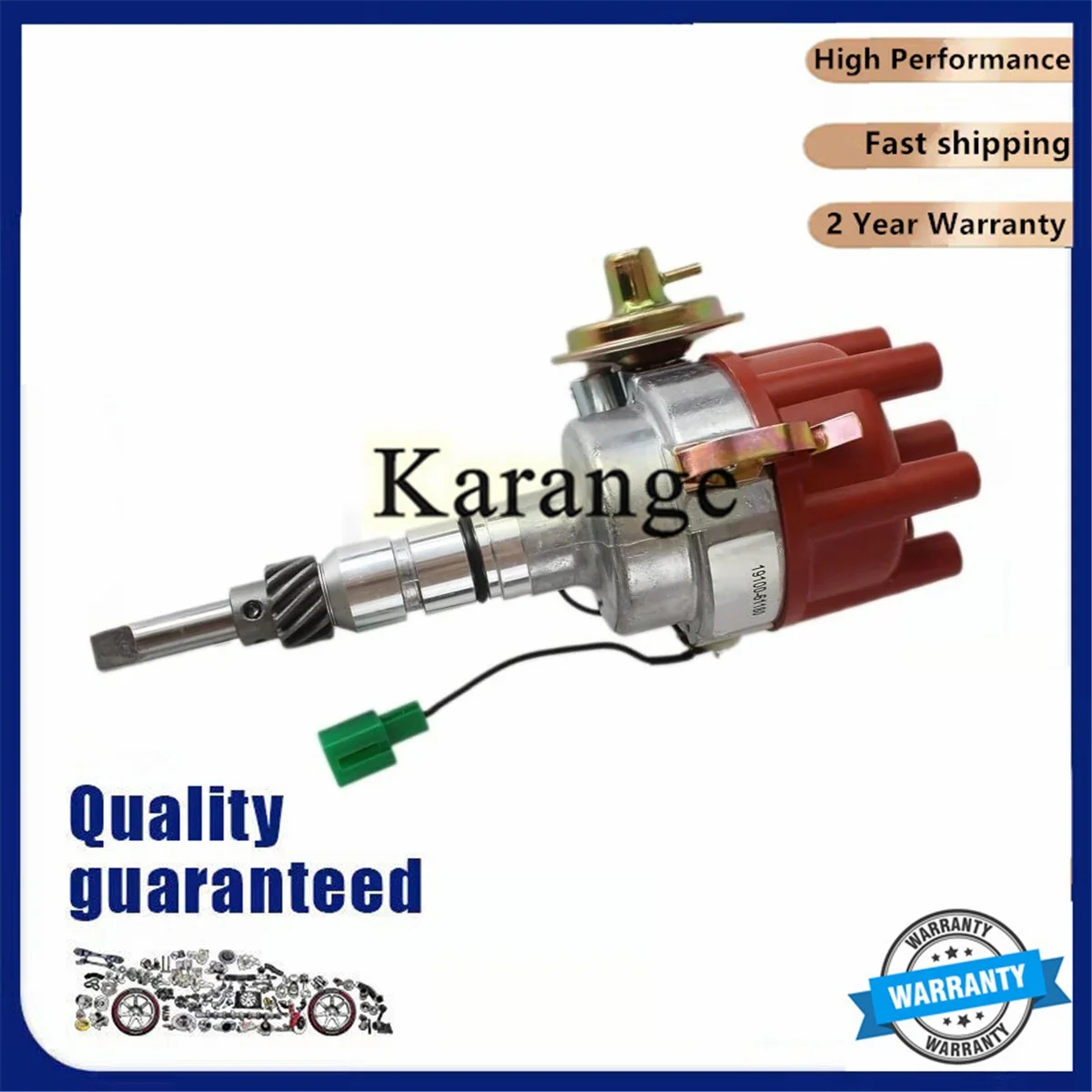 19100-61180 1910061180 Electronic Distributor for Toyota Land Cruiser 2F 4.2L 3F 4.0L FJ40 - FJ80 Carby 1975-1992 view 2