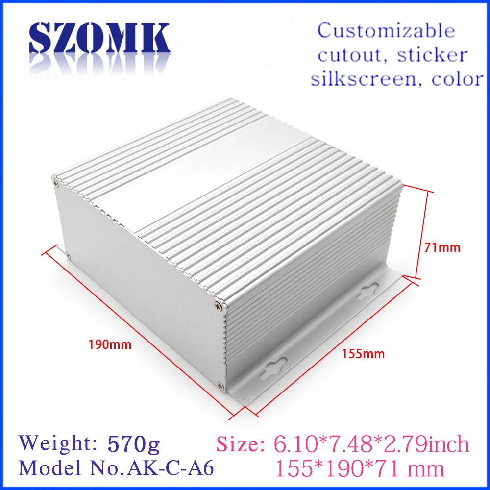 SZOMK Aluminum Box For Electric Meters Appearance Enclosure Case For Electronic Equipment For Power Supply