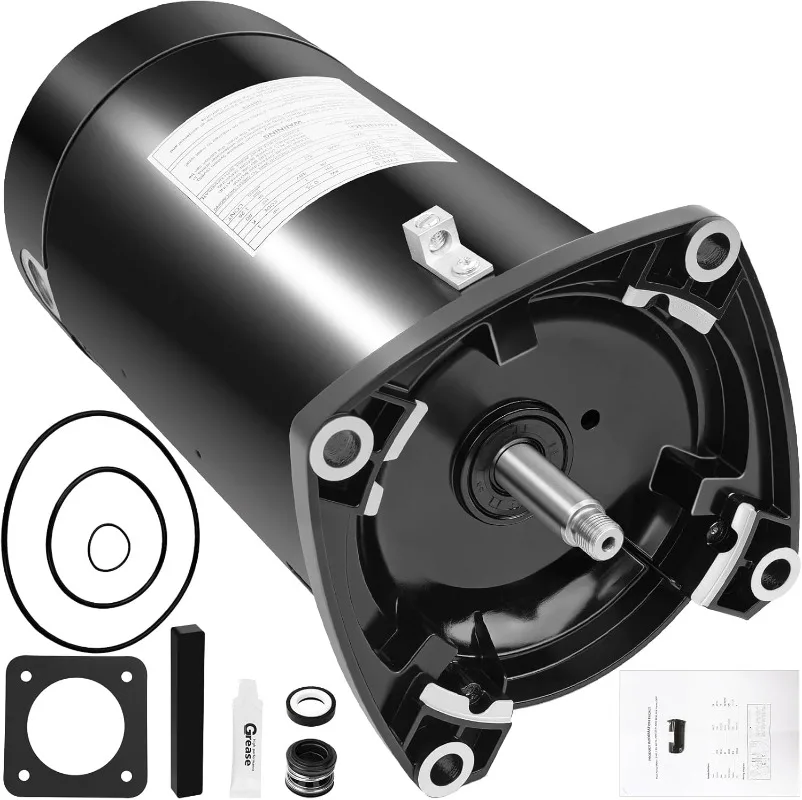 

USQ1102 Двигатель насоса для бассейна, подходит для односкоростного запуска конденсатора AO Smith 1, 3450 об/мин, рама 48 лет, 230 В, 7,6/15,3 А, квадратный