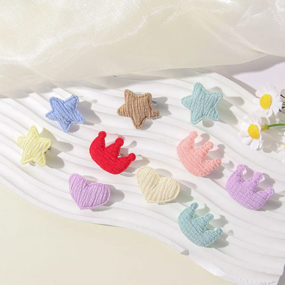 1 قطعة تصاميم لون الحلوى الطفل الخماسي أنيقة القلب مشبك شعر صغير لطيف أغطية الرأس دبوس الشعر الاطفال ملابس الحفلات إكسسورات شعر الأطفال #4