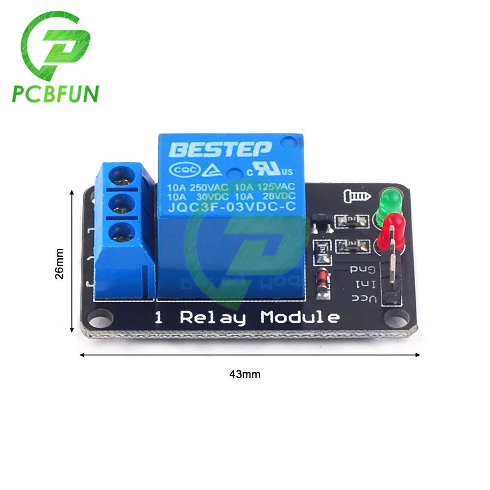 3V 3.3V 1/2 Channel Relay Module Low Level Trigge with Lamp Relay Output 1/2 Way Relay Module for Arduino