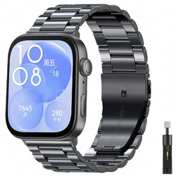 Metal Stainless Steel Strap For Huawei Watch Fit 3/4 Pro Band Smartwatch Bracelet Wristband For Huawei Watch Fit 3/4 Accessories