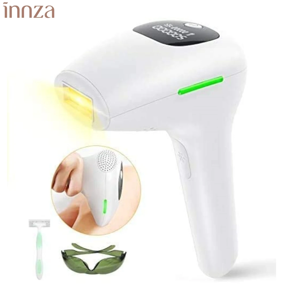 INNZA Hair Removal with Ice Cooling Care Function for Women Permanent,999,999 Flashes Painless IPL Hair Remover Device