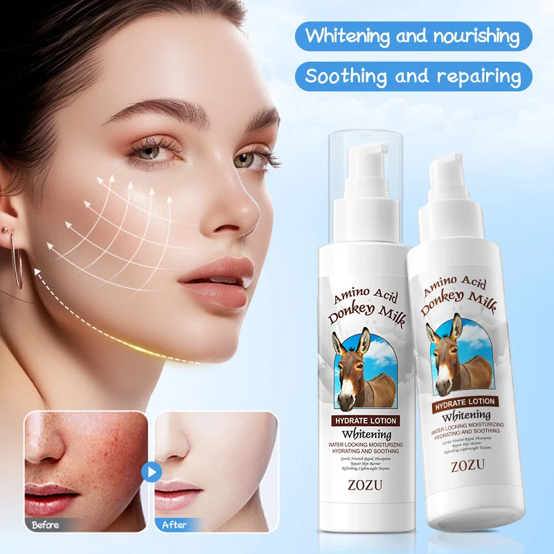 Donkey Milk Anti-aging Essence Emulsion Hydrating Face Cream Whitening Facial Serum Repaire Anti-Wrinkle Facial Skin Care 120ml