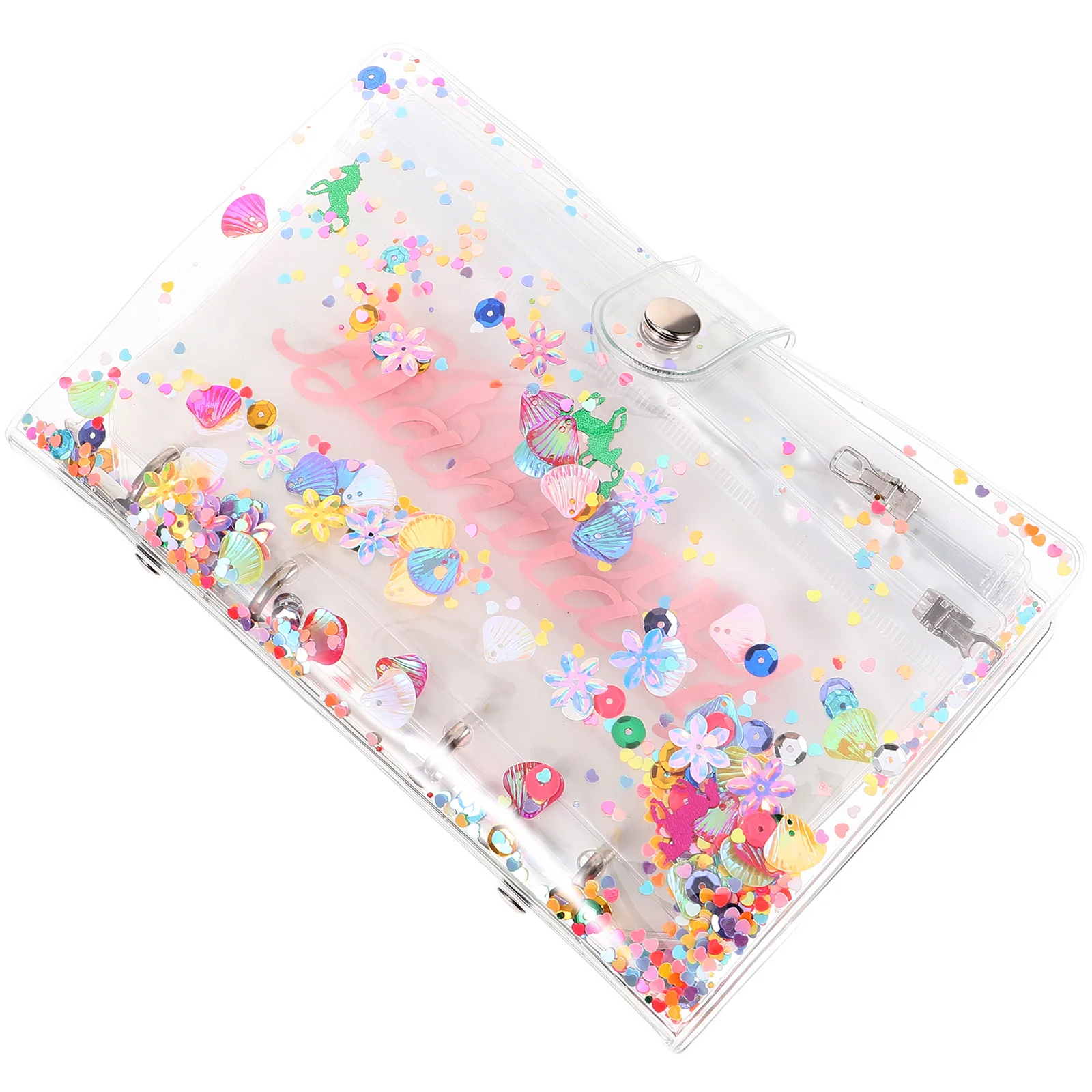 

1 set 1 Set 6-Holes Budget Binder Pouch Pvc Lightweight Document Organizer For Cash Envelopes Binder Dividers Refill Bags Pocket