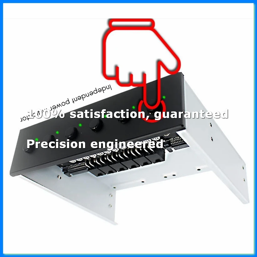 4 Way Hard Disk Selector Controller Hard Drive Power Switch Module for Desktop Computer Support 2.5/3.5 Inch SATA HDD-A62I